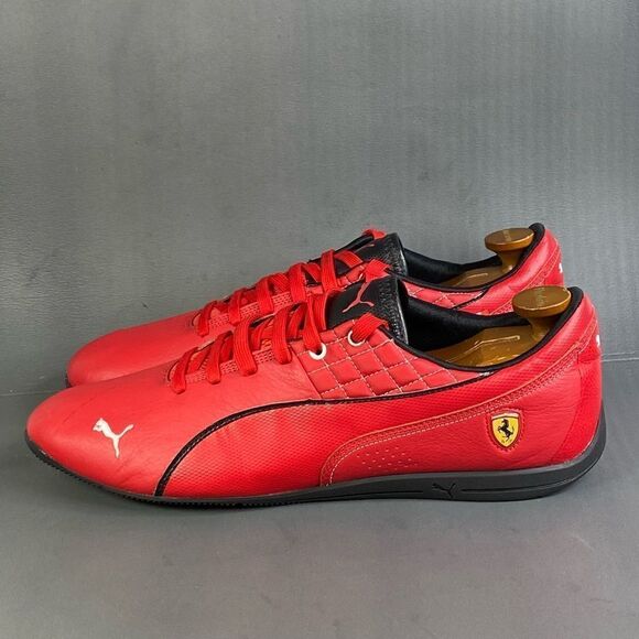 Puma drift cat 6 sf flash ferrari red leather shoes men's size 14